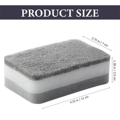 30/5pcs Magic Cleaning Sponges Double-sided Reusable Kitchen Sponge Wipes Pan Pot Dishwashing Scouring Pads Brush Clean Tools