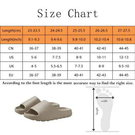 Coconut Slippers Cloud Thick-soled Sandals Summer Fashion Soft Bottom Beach Men Slippers Women's Sandals  EVA Slides