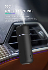 Car Aroma Diffuser Mini USB Rechargeable Scent Machine Fragrance Oil Car Air Freshener Essential Oil Diffuser Vent Clip