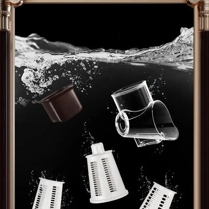 Rotary Cheese Grater Shredder Round Mandolin Slicer with Handle and 5 Drum Blades Kitchen Manual Vegetable Slicer Nuts Grinder