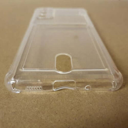 Soft TPU Clear Case With Card Slot - For Samsung S20 FE