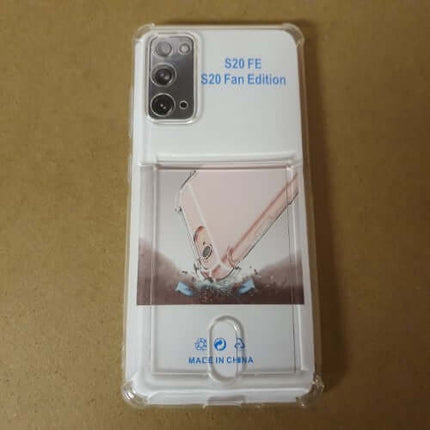 Soft TPU Clear Case With Card Slot - For Samsung S20 FE