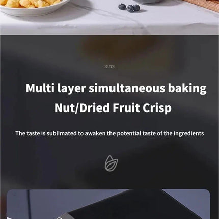 Electric Hot Air Fryer, 12L Large Capacity, 90% Less Oil, Convection Oven Deep Fryer, 360°Baking Viewable Window, Home Appliance