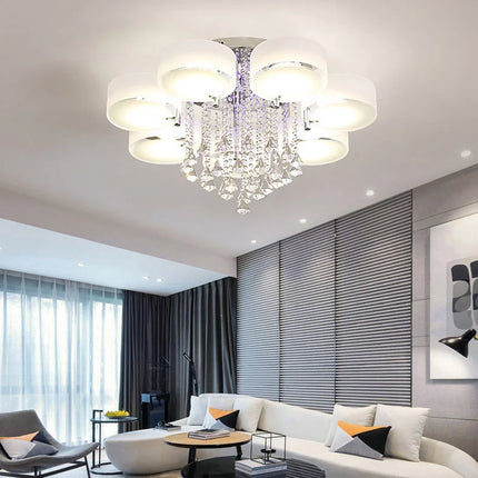 LED Crystal Ceiling Light Chandelier Lamp, 5/7 Head