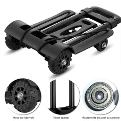 4 Wheel Trolley 40KG Heavy Duty Foldable Hand Sack Home Use Folding Truck Barrow Cart Portable Travel Luggage Shopping Cart