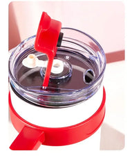New Insulated Cup Bingba Cup 304 Stainless Steel Water Cup for Girls with Straw Large Capacity 1.2L