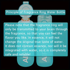 750ml/25oz Fruit Flavor Water Bottle 0 Sugar 0 Calories Sports Drinking Cup with 7 Fruit Pods Ideal for Fitness Sports Outdoor