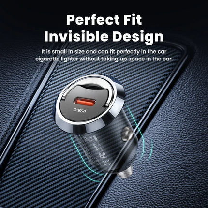 Toocki 45W USB C Car Charger for Samsung S23 S22 S21 Xiaomi Huawei QC PD Fast Charging Car Phone Charger for iPhone 15 14 13 12