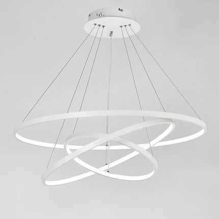 KOMORE Modern Tiered LED Ceiling Hanging Pendant Light Ceiling Lighting for Kitchen Dinning Table Hallway Entryway