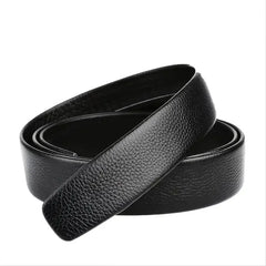 Fashion Business Men'S Belt Genuine Luxury Brand Metal Buckle Belt High-Quality PU Leather Soft Belt With Cargo Pants Jeans