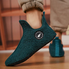 Winter Slippers Men Couples Slippers Non-slip Warm Women and Men Slipper Indoor Soft Shoes Comfortable Flat Home Cotton Shoe