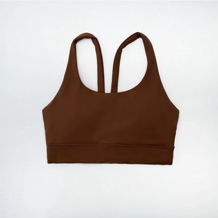 lulu Same Style Yoga Sports bra Women's High-intensity Shock-proof Fitness bra Simple Beautiful Back Fashion Yoga bra