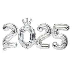 2025 Foil Number Balloons New Year Eve Party Photo Props Decoration Supplies 2024 Xmas Navidad Noel Christmas Home Decor