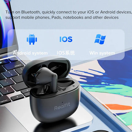 Realfit F1 Bluetooth Earphone Excellent HIFI Quality TWS Wireless Earbuds Wholesale for realme xiaomi