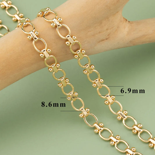 YEGUI C77,diy chain,18k gold rhodium plated,copper,pass REACH,nickel free,jewelry making,charms,diy bracelet necklace,1m/lot