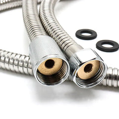 2/2.5/3M 304 Stainless Steel Encrypted Shower Hose Matte Black Flexible Shower Tube Bathroom Chrome Plated Brushed Nickel Pipe