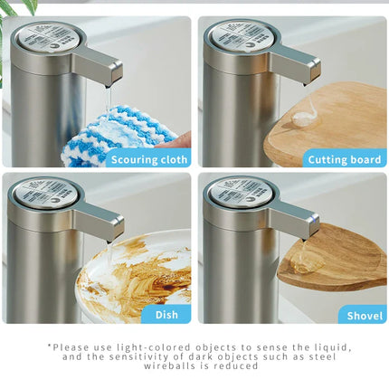 Kitchen Soap Machine Automatic Sensor Out of Hand Sanitizer Smart Electric Body Wash Soap Dispenser 304 Stainless Steel