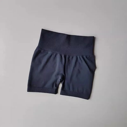 Summer High-Waist Women's Yoga Shorts Breathable Fitness Butt Lift Sports Running Shorts Cycling Push-Up Workout Gym Shorts