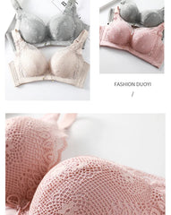 8cm Thickened Non-empty Cup Underwear Small Chest Gather Anti-sagging Hand-cup Bra Adjustable Bra Women
