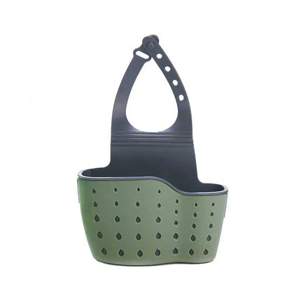 Home Storage Drain Basket Kitchen Sink Holder Adjustable Soap Sponge Shlf Hanging Drain Basket Bag Kitchen Accessories