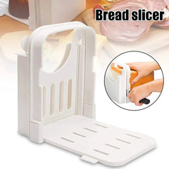 Foldable Toast Bread Slicer Adjustable Plastic Bread Cutting Tools Loaf Cheese Slicer Pastry Cutter Rack Kitchen Gadgets