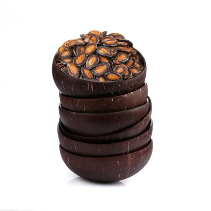 Natural Coconut Shell Bowl Dishes Handmade Kitchen Key Candy Nut Storage Bowl Paint Mosaic Craft Home Decor