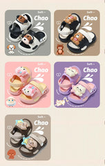 Children's Flip Flops, Anti Slip and Lightweight, Children's Hole Shoes, Soft Soled Cartoon Beach Shoes for Boys and Girls