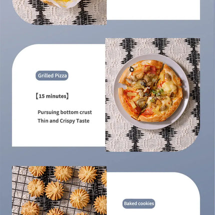 Electric Hot Air Fryer, 12L Large Capacity, 90% Less Oil, Convection Oven Deep Fryer, 360°Baking Viewable Window, Home Appliance