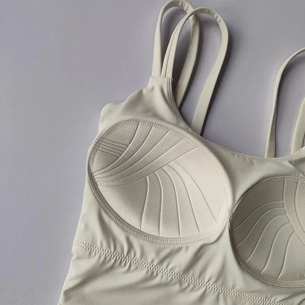 Women's Sports Bras Fitness Top, Sexy Lingerie, Push Up Fixed Pad, Yoga Bra, Back knotted Underwear, Running Vest, Gym Tops