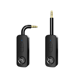 3.5mm Aux Bluetooth 5.3 Receiver Transmitter 2-in-1 Wireless Audio Adapter for TV Headset Car Radio Flight Mp3 Player Speaker