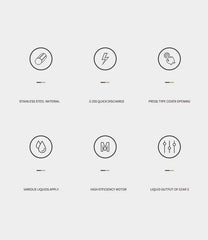 304 Stainless Automatic Liquid Soap Dispensers Steel Kitchen Metal Lotion Bottle Touchless Induction Sensor Bathroom Accessories