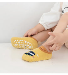Spring Anti Slip Baby Socks Toddler Kids Floor Socks with Rubber Soles Autumn Newborn Baby Boy Girl Cartoon Cute Ball Warm Socks