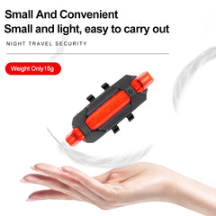 USB Rechargeable Bike Light Taillight Easy to Install 3 Modes Bicycle Light Accessories for the Bicycle