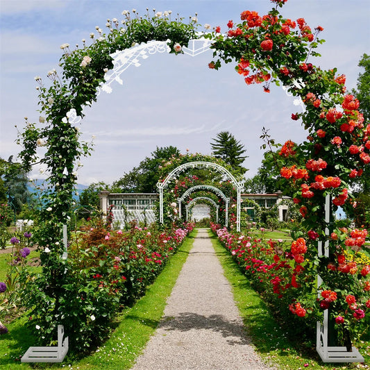 Heavy Duty Metal Wedding Arch, Garden Arbor, Trellis, Archway, Pergola, Balloon Decor Backdrop Stand