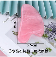 Guasha Beautiful Massage Beeswax Scraping Massage Scraper Face Massager Acupuncture Gua Sha Eye Face Board SPA Massage Tool