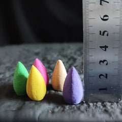 20 pcs Natural Indian Cone Insence Lavender Waterfall Reflux Tower Incense for Backflow Burner Home Tea Room Hotel Fragrance