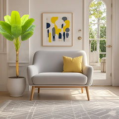 Bird of Paradise Artificial Plants Tree Tropical Faux Banana Silk Tree Fake Banana Leaf Plant with Stalks for Home Office Decor