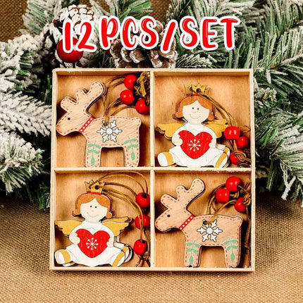 Christmas Gnomes Wooden Pendants Merry Christmas Decorations For Home 2024 Xmas Tree Christmas Ornaments Navidad New Year Gift