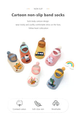 Spring Anti Slip Baby Socks Toddler Kids Floor Socks with Rubber Soles Autumn Newborn Baby Boy Girl Cartoon Cute Ball Warm Socks