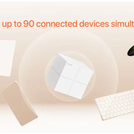 Tenda MW6 Mesh Wireless Gigabit Router 11AC Dual-Band 2.4G/5.0GHz Whole Home Wifi Coverage System Long Range Bridge Repeater