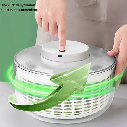 Stainless steel Vegetable Dehydrator Electric Cleanse Dryer Strainer Fruit and Vegetable Dry Wet Separation Dehydrator Kitchen