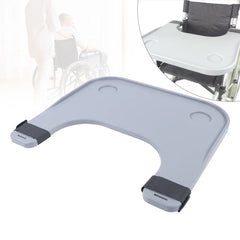 ABS Removable Wheelchair Tray Table w/2 Cup Holders Disabled Portable Lap Tray