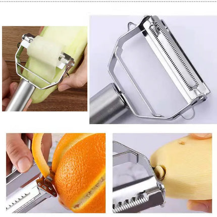 Multifunctional Kitchen Peeler Vegetable Fruit Peeler Stainless Steel Durable Potato Slicer Household Shredder Carrot Peeler