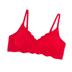 Sexy Seamless Bras For Women Wire Free Push Up Brassiere V Neck Bralette Women's Glossy Soft Underwear Female Lingerie Intimates