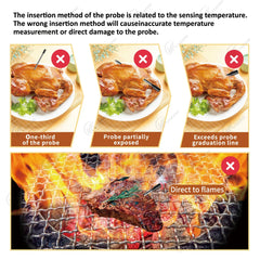 Wireless Cooking Thermometer Food Meat Steak Digital Bluetooth Barbecue Accessories Kitchen Oven Grill BBQ Smart Thermometers