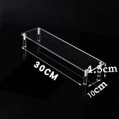 Acrylic Riser Display Stand Perfume Organizer Shelves for Amiibo Funko Figures Toys Cupcake Desserts Collection Cosmetic Jewelry
