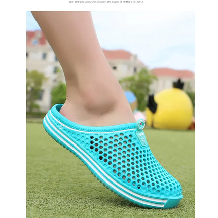 YRZL Men Summer Shoes Sandals Men's Holes Sandals Hollow Breathable Flip Flops Clogs Shoes Fashion Beach Slippers Big Size 45