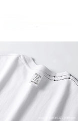 300g Cotton T Shirts Men Short Sleeved Heavyweight  Summer Round Neck Loose Breathable Shirt for Men Women Basic Tee