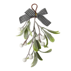 6pcs artificial Christmas Mistletoe hanging ornament Artificial green plant home decoration berry hanging ornament