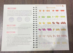 Magic Writing Book in Portuguese Calligraphy Notebook Montessori Kids Reusable Educational Calligraphic Letter Practice Toy